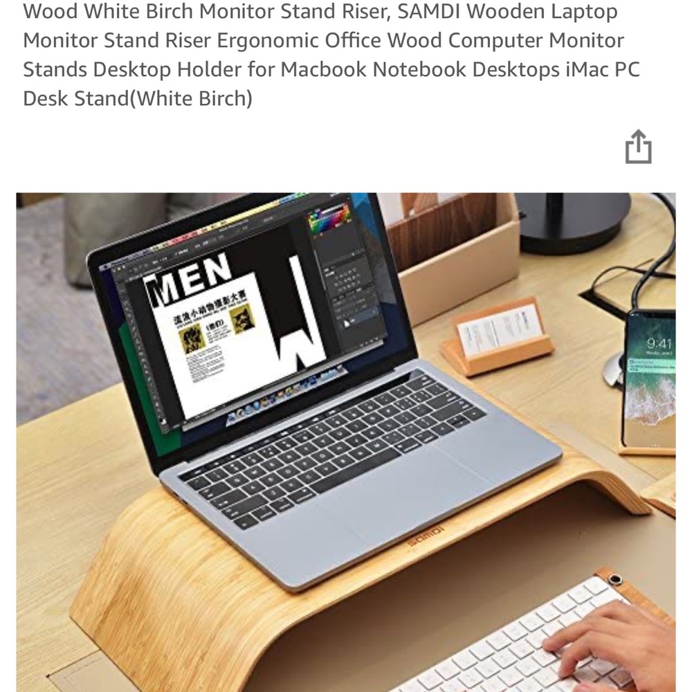 🆕 Monitor 🖥 Stand white birch 🌳 color